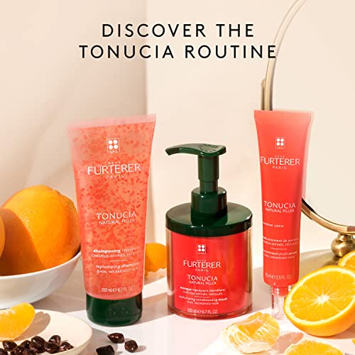 Rene Furterer TONUCIA Replumping Shampoo - For Thin, Weakened Hair Due to Aging - Redensify & Revitalize - Silicone-Free - Travel-Size