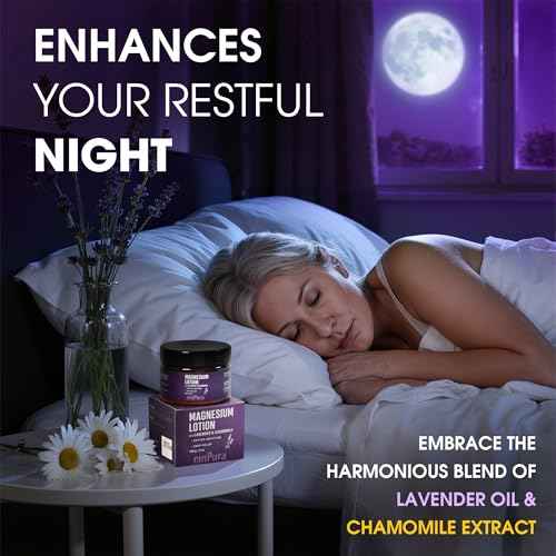 Lavender Magnesium Body Lotion, Better Nighttime Magnesium Cream - For Arms, Feet & Muscle Discomfort - Relaxing, Soothing & Moisturizing with Chamomile Extract, Shea Butter & Jojoba Oil (4oz)