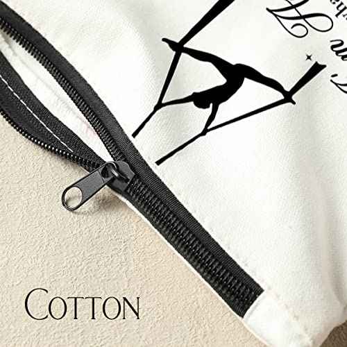 Aerial Yoga, Dancer Travel Bag, Gymnasts, I'm Aerialist, What's Your Superpower? Aerial Hoop Lover Gift Dance Gifts, for Teen Girls Gymnastics Birthday christmas Gymnastics Cosmetic Bag