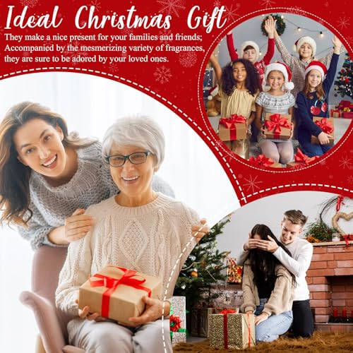 120 Pcs Christmas Hand Cream Gift Sets for Dry Cracked Hands Moisturizing Hand Lotion Small Travel Lotion Stocking Stuffers Gift Set for Women Mom Girlfriend Christmas Birthday