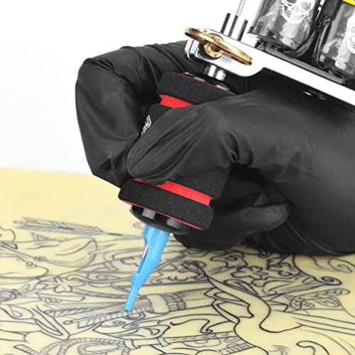 COHEALI 10pcs Tattoo Grip Foam Tube Grips Pen Covers Machine Sleeve Accessories for Tattooing Red