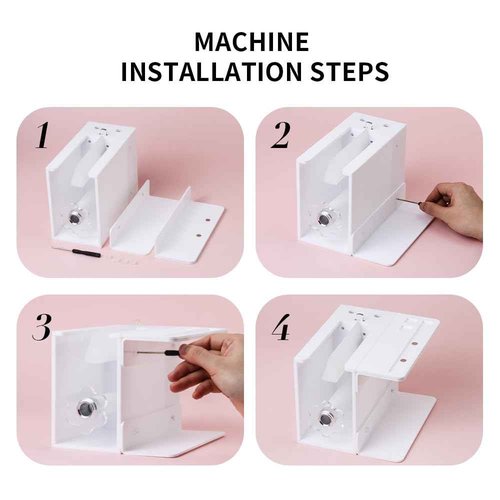 ANNAFRIS Flowering Machine Lash Fan Maker Easier to Create DIY Eyelash Extensions Fans Individual Eyelash Separator Root Splitter Machine (Pink)