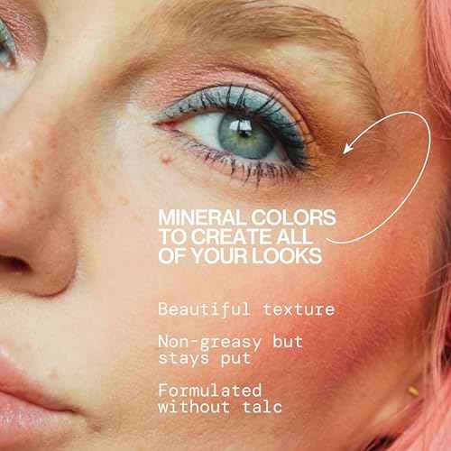 Pacifica Eyeshadow Palette ? Malibu Mineral Eyeshadow, Blendable Neutral Shades with Velvet Matte, Shimmer & Metallic, Cocoa Butter Infused, Talc-Free, Vegan & Cruelty-Free, 0.24 oz (10 Shades)