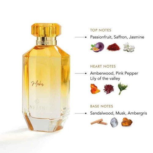 NEESH Mehr (100ml) Extrait De Parfum, Perfume for Women, Luxury Long Lasting Perfume