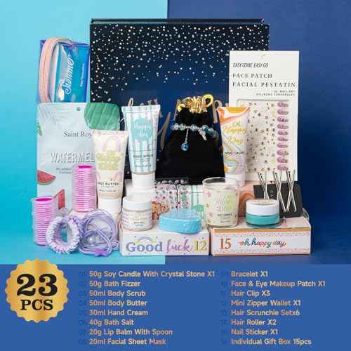 Advent Calendar for Teen Girls 2025,Spa Gift Set for Women, 15-day teen birthday gifts for girls with Hand Cream, Advent Beauty Calendar Countdwon Birthday Gifts, Spa Gifts Basket, New Year Gifts