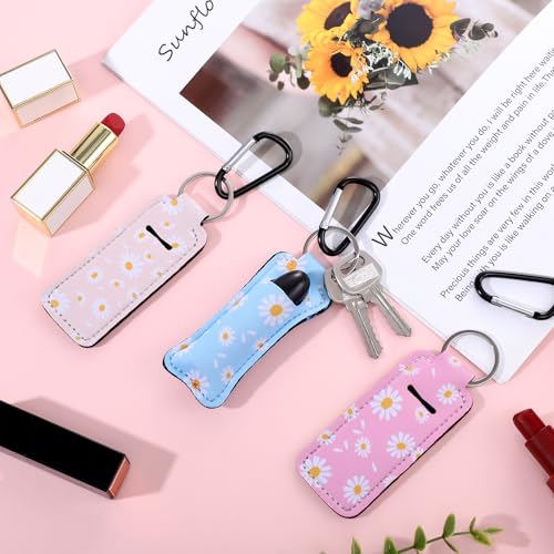 Pengxiaomei Chapsticks Holder Keychain for Lipstick Stocking Stuffers for Women