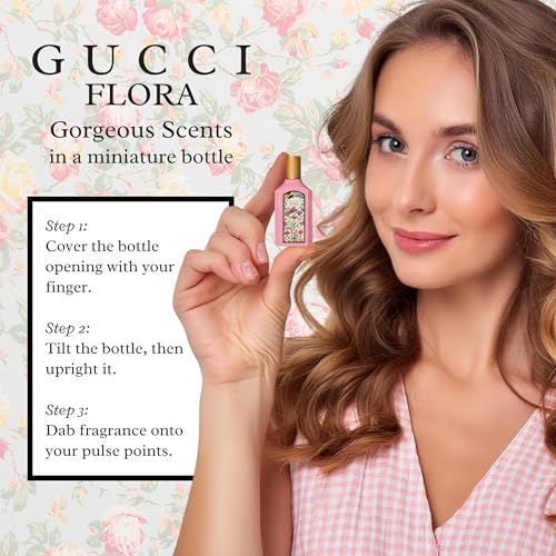 Gucci Flora Perfume for Women Variety Gift Set Mini Splashes 4 X 0.16 Fl oz