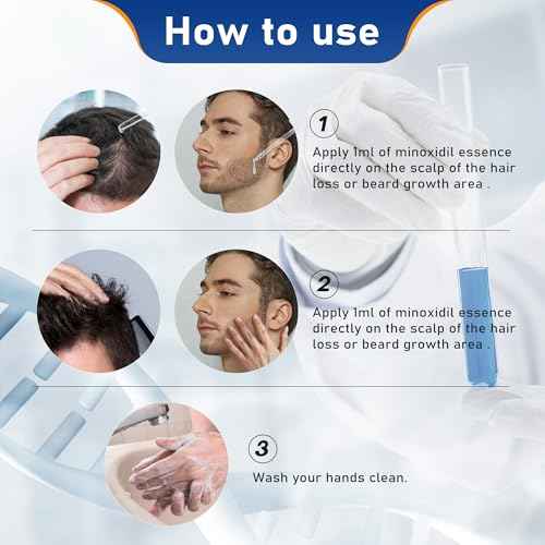 5% Minoxidil for Men Hair & Beard Growth Kit, Minoxidil for Women Hair Growth Serum, Extra Strength Hair Loss Treatment for Thinning Hair, Promotes Thicker Fuller Regrowth, Nourishes Scalp, 3 ¡¿ 2oz