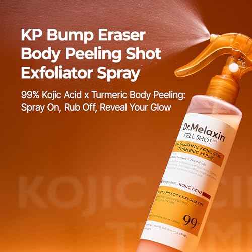 Dr.Melaxin Body Keratin Care Kojic Acid Turmeric Spray Gently Exfoliating Peeling Solution Korean Skincare All Skin Types 200ml