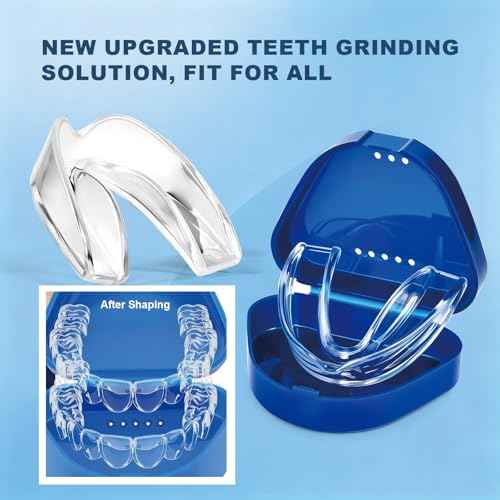 Mouth Guard for Grinding Teeth at Night,4 PCS Night Guards for Teeth Grinding,Teeth Grinding Mouth Guard for Sleep,Night Guard(One Size)