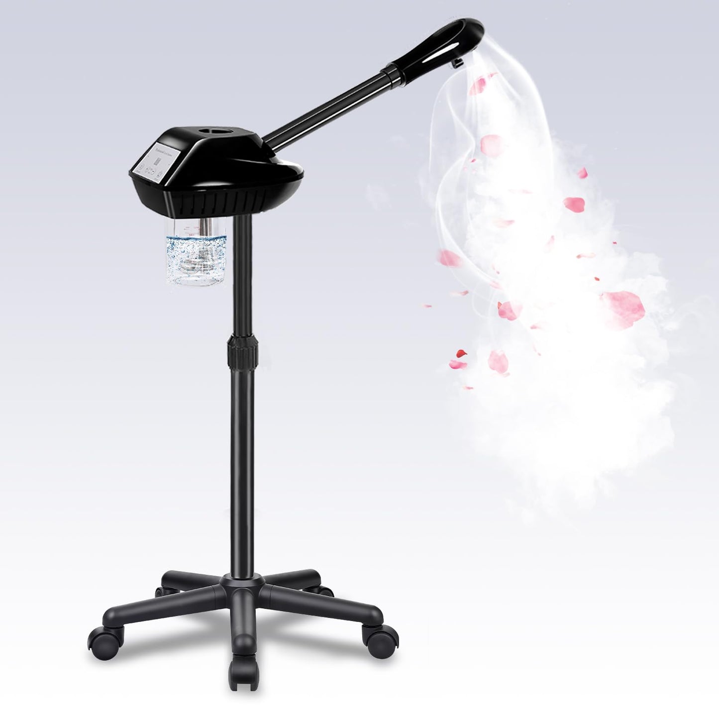 LKT COBTAC Professional Face Steamer on Wheels,Ozone Face Steamer for Deep Facial Cleansing