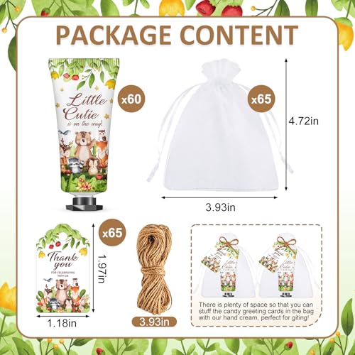 60 Sets Baby Hand Cream, Party Favors & Gifts for Guests, Bridal Shower, Travel Size Hand Lotion Bulk for Wedding, Thank You Gifts & Christmas Holiday Animals
