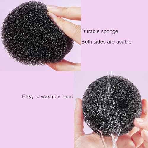 2 Pack Makeup Brush Cleaner Dry Sponge to Remove Eyeshadow Blush Powder Brush Color Change Clean Quickily and Easily Portable for Home or Travel Makeup