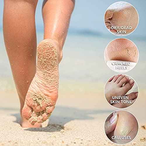 5 Pack Foot Peeling Mask,Exfoliator Peel Off Calluses Dead Skin Callus Remover,Foot Mask for Dry Cracked Feet,Foot Peel Masks for Men and Women Feet Peeling Mask for Stocking Stuffers