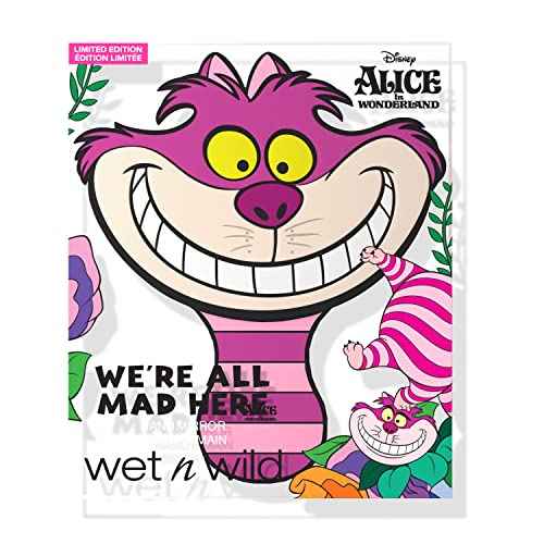 wet n wild Alice In Wonderland Collection, Comfort-Grip Handle, Versatile & Portable Hand Mirror- We're All Mad Here