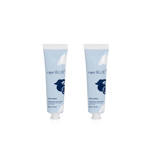 Capri Blue Moisturizing Hand Cream Travel Size – Flora Edit Collection – Nourishing Hand Cream for Dry Cracked Hands with Jojoba Oil & Shea Butter – Skin Care (Volcano, 3 oz pack of 2)