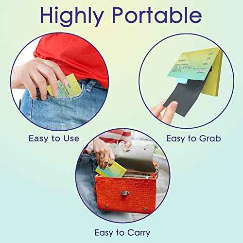 High-Performance Oil Blotting Sheets for Face with Bamboo Charcoal 105 sheets - Makeup Friendly Blotting Papers for Oily Skin - Easy Dispensing Blotting Papers