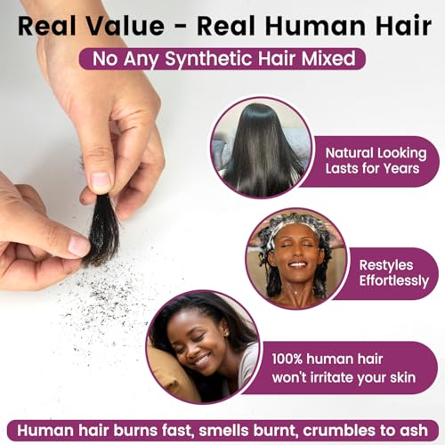 HD Lace Closure Brazilian Straight Closure 4x4 Lace Closure Human Hair 150% Density Unprocessed Virgin Human Hair Free Part Closure Natural Hair Color Black 22 Inch