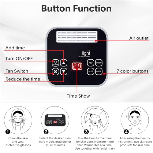 Red-Light-Therapy-for-Face, 7 Color Light Therapy LED Face Mask SPA Equipment