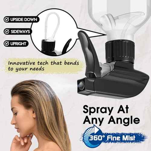 AMORIX Plastic Spray Bottles 2 Pack 360¡Æ Water Spray Bottle for Cleaning 10 oz/300 ml Upside Down Spray Bottle Small Mister Squirt Bottle with Adjustable Nozzle for Hair, Cooking, Plant, Pet