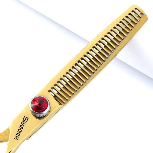 Sharonds 6/7 inch Professional Hair Cutting Scissors Set Hair Cutting Scissors Thinning Teeth Shears Set,Sliver Scissors,Barber,Salon,Hairdressing Scissors Kit,Japanese 440C Scissors (6-inch 3pc-B)