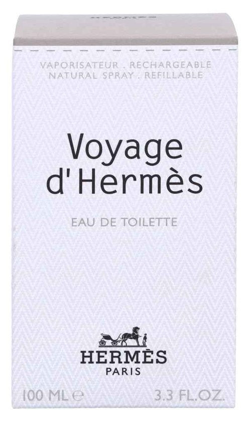 Hermes Voyage D'Hermes Eau-de-toilette Refillable Spray for Unisex, 3.30-Ounce