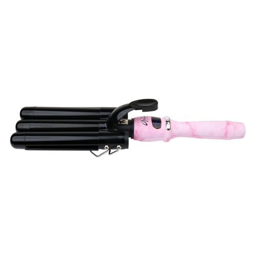 Aria Beauty The Waver - Hair Waver Tool for Beachy Boho and 90’s Hollywood Glam Waves - Suitable for All Hair Types - Pink Marble - 1 pc