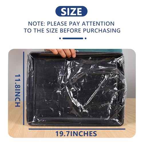 50 PCS Disposable Thickened Version Tattoo Tray Covers, Fits 18x13 Inch Trays, Transparent Tattoo Arm Rest & Salon Tray Covers, Tattoo Table Station Cover, Tattoo Accessories & Salon Equipment