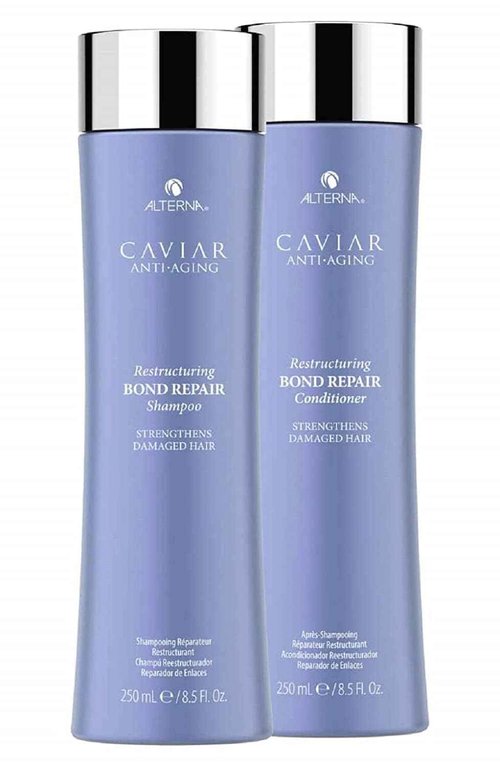 Alterna Caviar Anti-Aging Restructuring Bond Repair Shampoo/ Conditoner Set, 8.5 Fl Oz (Pack of 2)