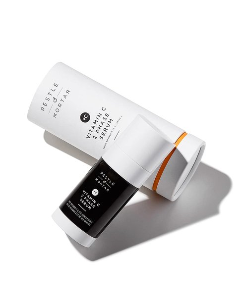 Pestle & Mortar 16% Vitamin C Serum for Face, with Hyaluronic Acid, Vitamin E & Ferulic Acid, Hydrating & Brightening Serum for Dark Spots, Anti Aging & Reduce Wrinkles 1.35 fl oz