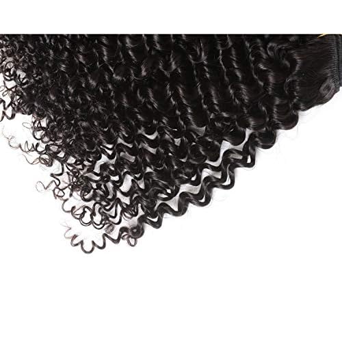 Brazilian Curly Bundles Human Hair Virgin Hair Kinky Curly Human Hair Extensions 14 16 18 Inch 9A Grade 100% Unprocessed Remy Jerry Curly Virgin Cheap Human Hair Weave Extensions