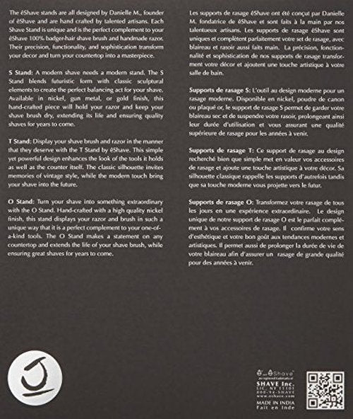 êShave Nickel Plated S Shaving Stand