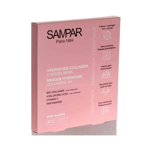 Sampar Hydrafuse Collagen 4H Mask – Korean Skincare for Radiant, Smooth Skin in 4 Hours | Anti-Aging Face Mask with Ultra-Potent Collagen to Reduce Wrinkles, Tighten Pores & Boost Glow