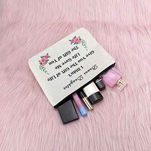 Sfodiary Bonus Daughter Gifts Makeup Bag Step Daughter Adoption Gifts from Stepmom Stepdad Wedding Present Cosmetic Bag Christmas Valentines Day Birthday Present Travel Pouch