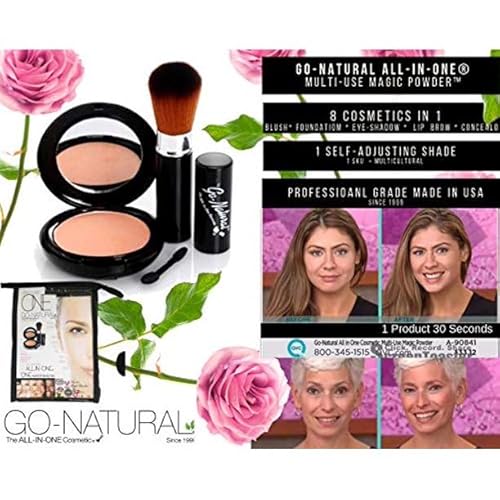 Go-Natural The All-In-One Cosmetic ¢ç Magic Powder Mineral Makeup REGULAR SIZE