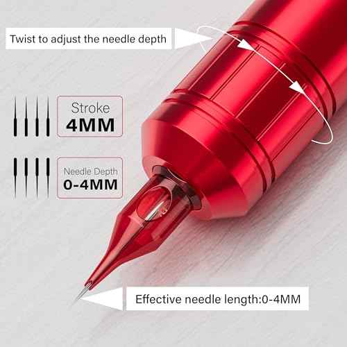 Tattoo Kit for Beginners Complete Set, Neebol Wireless Tattoo Gun Kit with LED Display, 20Pcs Tattoo Cartridge Needles, 8Pcs Premium Inks, F7