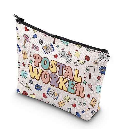 Mail Carrier Zipper Pouch Bag Themed Postal Worker Makeup Bag Essential Worker Gift (POSTAL WORKER)