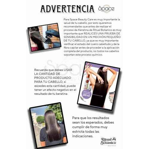 Keratina Ritual Botanico 250ML & Termo Protector 120ML Incluye Cepillo Aplicador & Manual de Instrucciones | Alisado Progresivo Organico Vegano Sin formol ni Amoniaco | Producto Colombiano