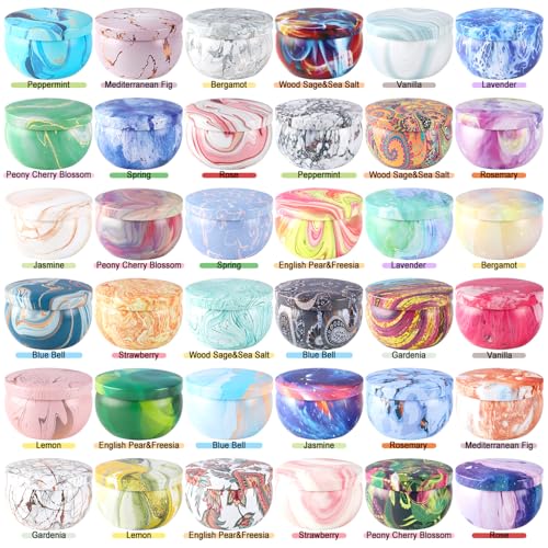 36 Packs Scented Candles Gift Set, Fragrances Candle for Women, 2.5 OZ Portable Jar Candle for for Spa, Yoga, Bath, Aromatherapy, Stress Relief.