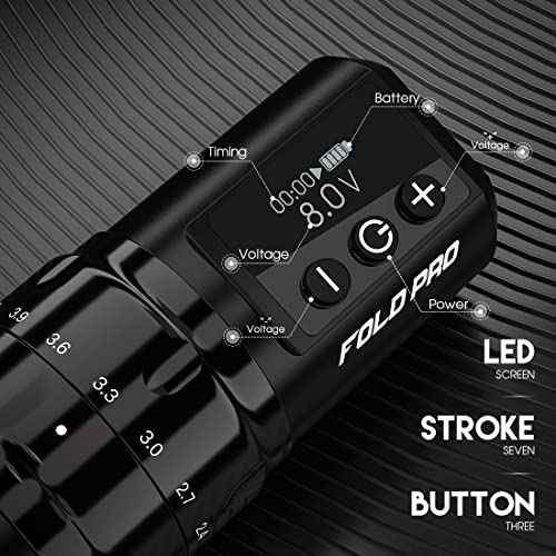 MAST TATTOO Wireless Battery for Fold Pro Tattoo Pen Machine