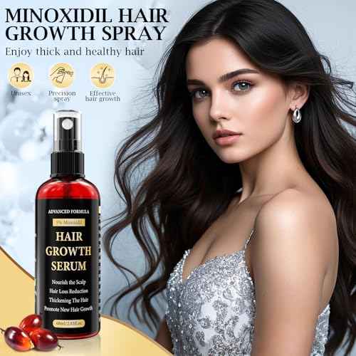 5% Minoxidil for Men/Women Hair Growth Serum Spray,Thinning Hair Loss/Regrowth Treatment for Women/Men,Minoxidil for Men¡¯s Beard,Contain Rosemary Oil,Batana Oil for Hair Growth,Gentler,Refreshing 60ml