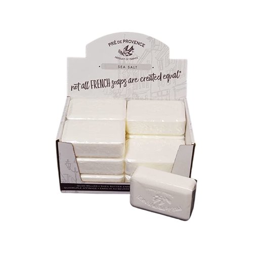 Pre de Provence Case of 12 SEA SALT Fragrance 250 gram shea butter extra large soap bars
