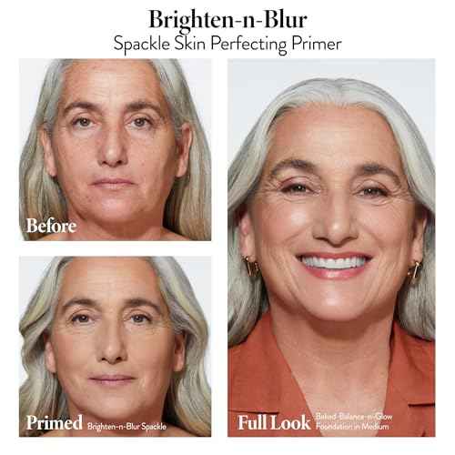 LAURA GELLER NEW YORK Spackle Primer - Brighten-n-Blur - Super-Size 2 Fl Oz - Mattifying Makeup Primer for Mature Skin