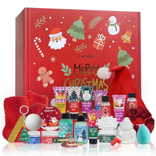 Advent Calendar 2025 for Adult Women, Luxury Spa Gift Set for Her Him, Christmas Gifts for Women & Men, 24 Day Countdown Calendar with Bath & Body Care, Limited Edition Holiday Gift