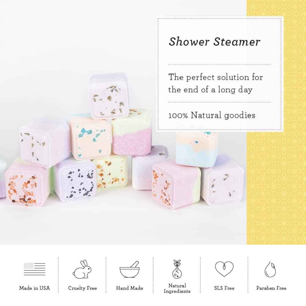 Lizush Luxury Spa Gifts for Women - 6 Piece Citrus Spa Gift Baskets for Women, Relaxation Birthday Gift Set, Handmade in the USA, Self Care Gift Sets For Wife, Mom, Co-Worker, Best Friend