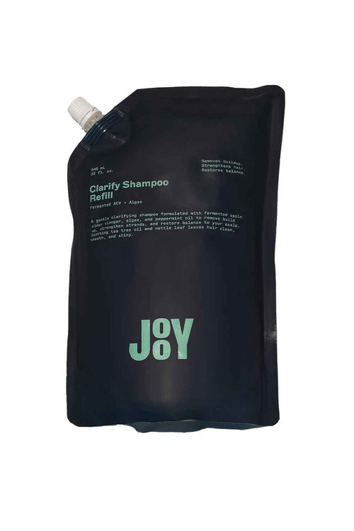 JOOY Clarify Shampoo, Gentle Clarifying Formula with Fermented Superfoods, Removes Buildup, Strengthens Hair & Restores Scalp, For All Hair Types, Including Color & Chemically Treated Hair – 32oz