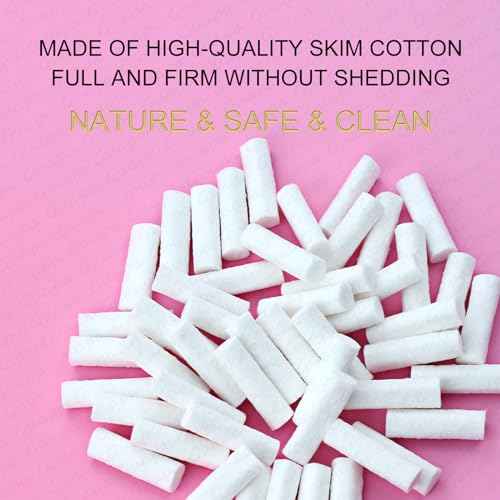 Guapa 100pcs Cotton Lip Tattoo Stretching Stick Tattoo Stretching Stickotton Lip Tattoo Stick Makeup Lip Brushing Stick (Pink Box)