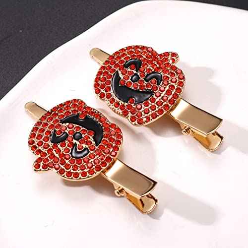 Halloween Hair Clips Gothic Spider Web Hairpins for Women Ghost Candy Corn Pumpkin Alligator Hair Barrette Halloween Hair Accessory Party Gifts