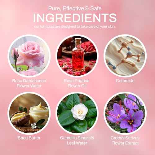 PAMMI Rose Water Lotion for Women & Men 50ml / 1.7oz ? Hydrating Hand & Body Moisturizer for Dry Skin, Mini Travel Size Lotion, Body Care, Travel Lotions for Soft, Smooth Skin - 2 Pack