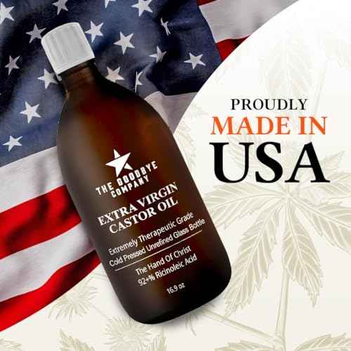 Premium Organic Cold-Pressed Castor Oil - 16.9 oz Glass Bottle, Hexane-Free, Small Batch, Extra Virgin, Ethically Sourced for Hair Growth, Skin Care, Lashes, Brows & Castor Oil Packs